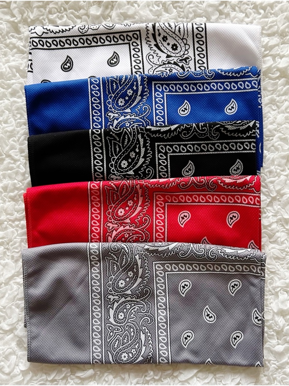 Bandanas - Lot of 5 colors, 20+ UPF NWOT Festival Boho Retro